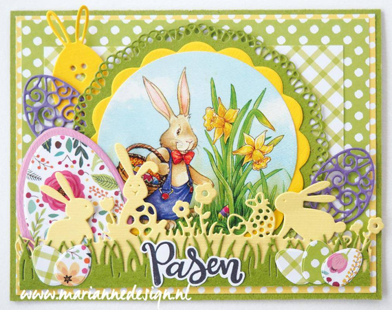 Wykrojnik - Marianne Design - pisanki na patyku