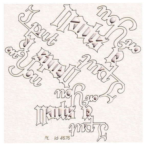 Tekturka Believe in Magic - I put a spell on You - napis - Scrapiniec