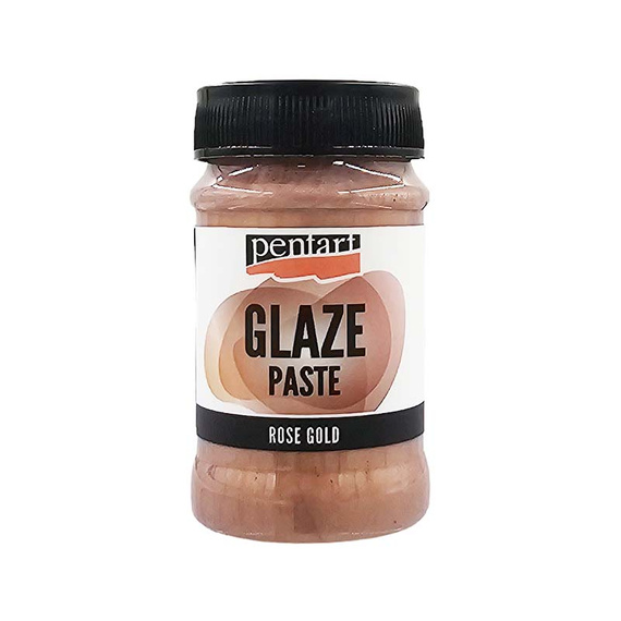 Pasta glaze brokatowa różowe złoto 100ml - Pentart