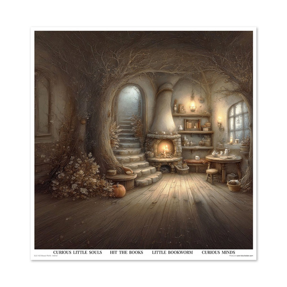 Zestaw papierów do scrapbookingu 30x30 - Mouse World - Interior - Itd Collection