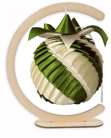 Drewniany stojak na ozdoby bombka/jajo 21cm Decor