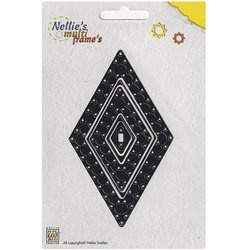 Wykrojnik - Nellie's Choice - ramki romby karo