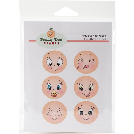 Stempel - Peachy Keen - Just Baby 1 buźki twarze dziecięce