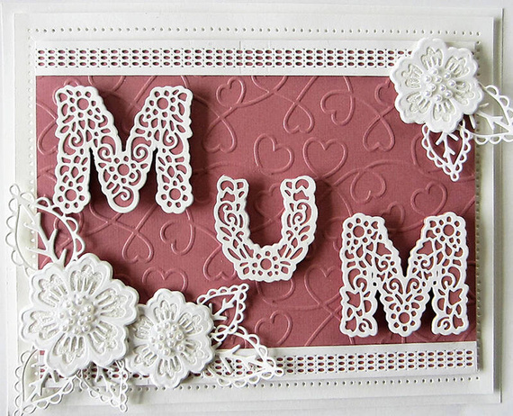 Wykrojnik - Creative Expressions - Floral Mom - mama