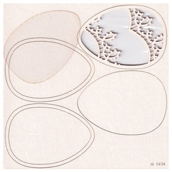 Tekturka - Tatting Easter - Shaker box Jajo 02 - Scrapiniec