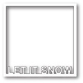 Wykrojnik - Poppystamps - Let It Snow Frame ramka