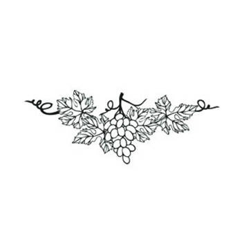 Stempel polimerowy - Winorośl z winogronami dekor - Agateria