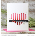 Wykrojnik - Die-namics - Peek-a-Boo Striped Heart serce