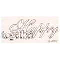 Tekturka napis - Happy together - Scrapiniec