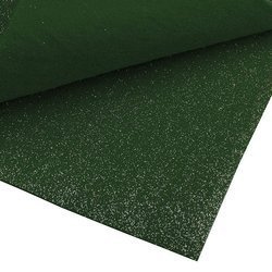 Filc z brokatem 30x40cm zielony