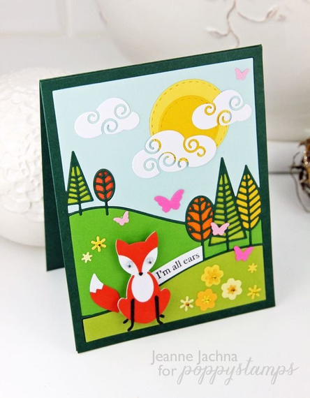Wykrojnik - Poppystamps - Sly Fox / lis