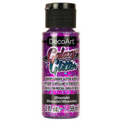 Farba brokatowa Galaxy Glitter - DecoArt - Ultraviolet