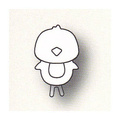 Wykrojnik - Poppystamps - Small Chickadee 1364 kurczaczek