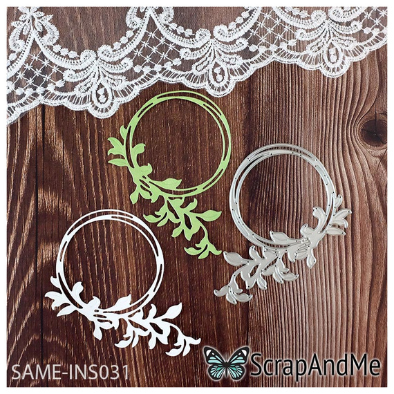 Wykrojnik do papieru - Scrapandme - Wianek 031