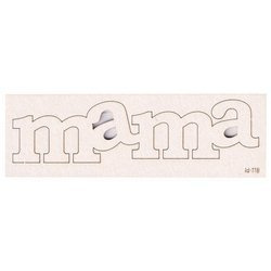 Tekturka - wyraz MAMA 33x130mm - Scrapiniec