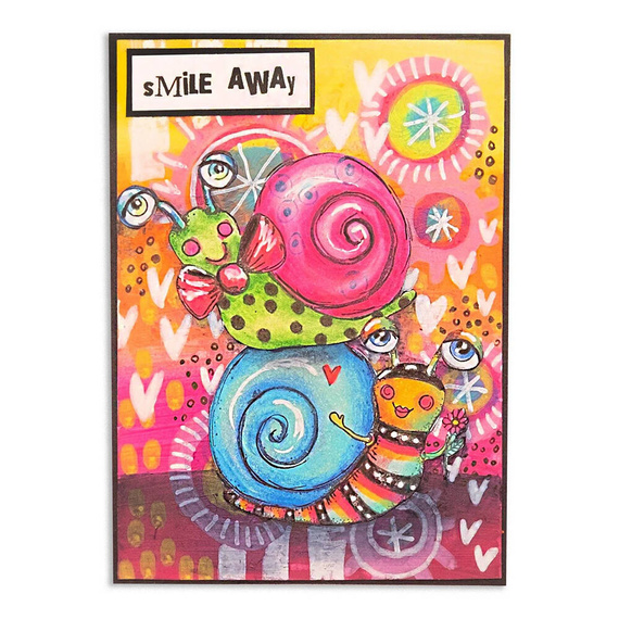 Stempel gumowy - Studio Light - Snail buddies ślimaki