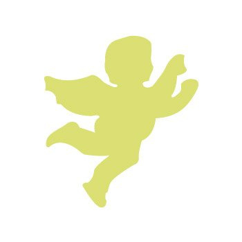 Dziurkacz ozdobny 7,5 cm - aniołek - DpCraft