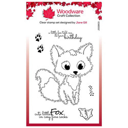 Stempel - Woodware - Fuzzie friends Freddie fox lisek