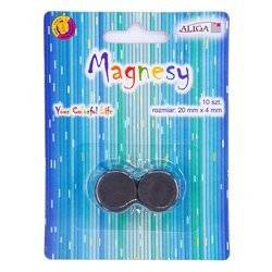 Magnesy ferrytowe - 20mmx4mm - 10szt