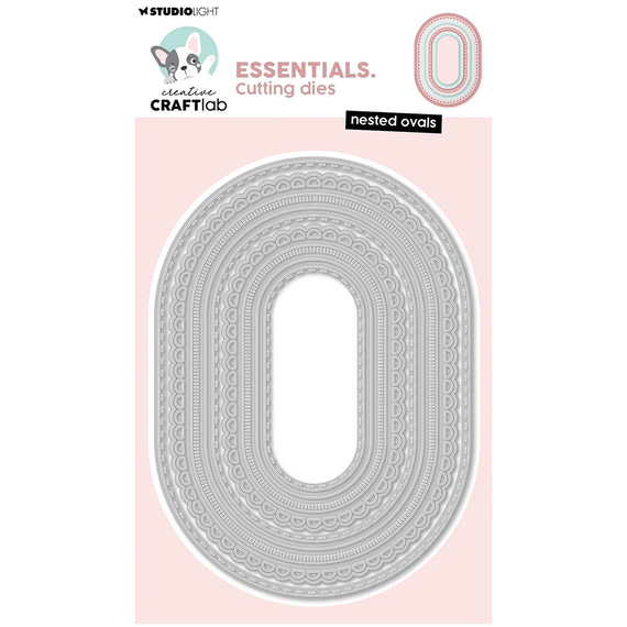 Wykrojnik do papieru - StudioLight - Nested Ovals ramki owalne