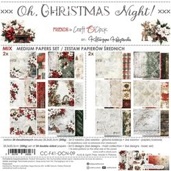 Zestaw papierów do scrapbookingu 20x20 - Craft o'clock - Oh Christmas Night mix
