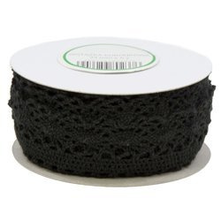 Koronka bawełniana czarna 33mm x 4,55m