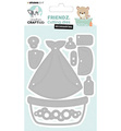 Wykrojnik - StudioLight - Bear Accessories Friendz nr 156 akcesoria do misia