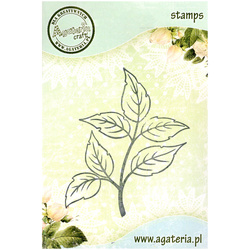 Stempel - Liść gałązka - Agateria, 7827114