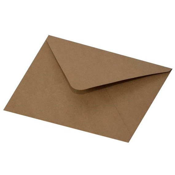 Koperta do kartki C6 kraft 12,4x17,2 - Rzeczy z papieru