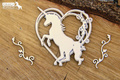 Tekturka Believe in Unicorns - 3D Hearts - Scrapiniec