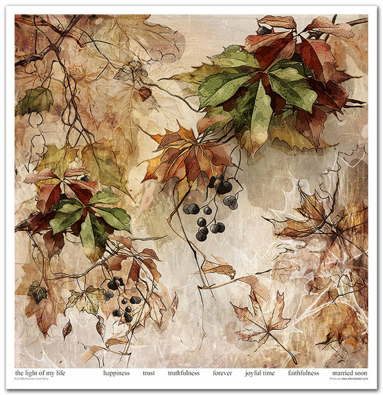 Zestaw papierów do scrapbookingu 30x30 - Itd Collection - Autumn Love Story