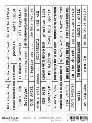 Napisy angielskie tekturki - Craft o'clock - Chrzest św.