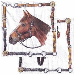 Serwetka 33x33cm - Nika koń siodło - 1szt