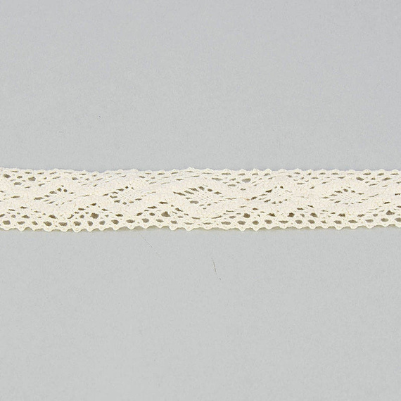 Koronka bawełniana kremowa 30mm x 4,55m