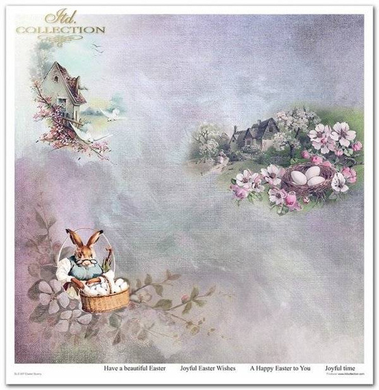 Zestaw papierów do scrapbookingu 30x30 - Itd Collection - Easter Bunny