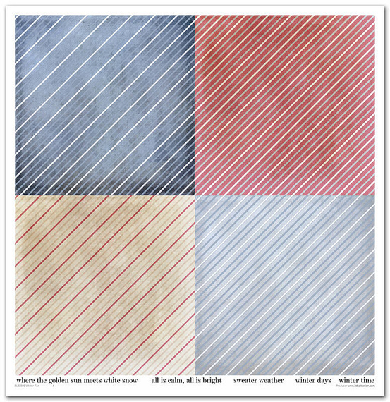 Zestaw papierów do scrapbookingu 30x30 - Itd Collection - Winter Fun