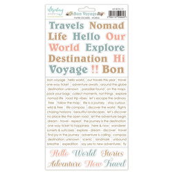 Naklejki - Mintay - Bon Voyage - Słowa angielski