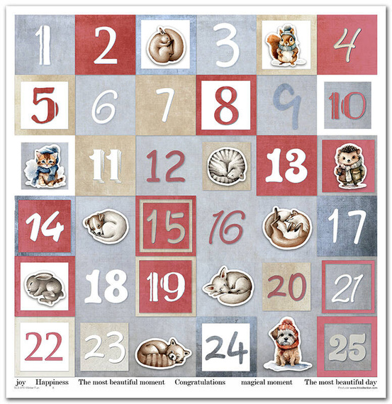 Zestaw papierów do scrapbookingu 30x30 - Itd Collection - Winter Fun