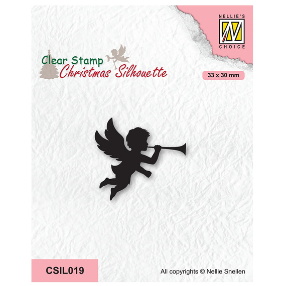 Stempel - Nellie`s Choice - CSIL019 aniołek z trąbką