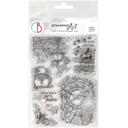 Stempel akrylowy 15x21 - Ciao Bella - The Raven Cabinet of curiosity kruk ćma kłódka