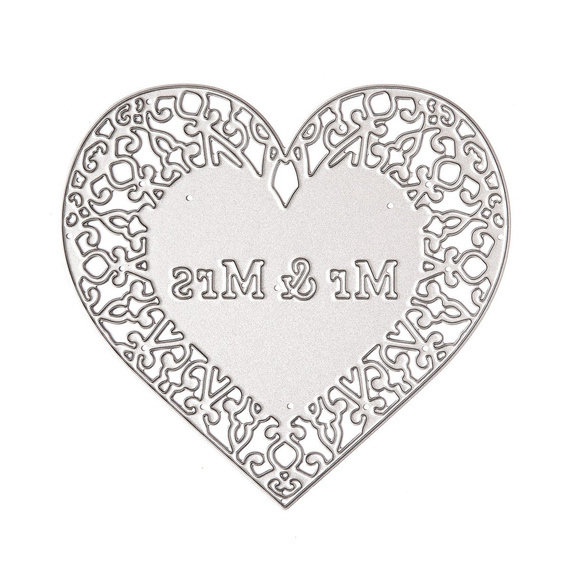 Wykrojnik - DPCraft - Serce ażurowe MR&MRS