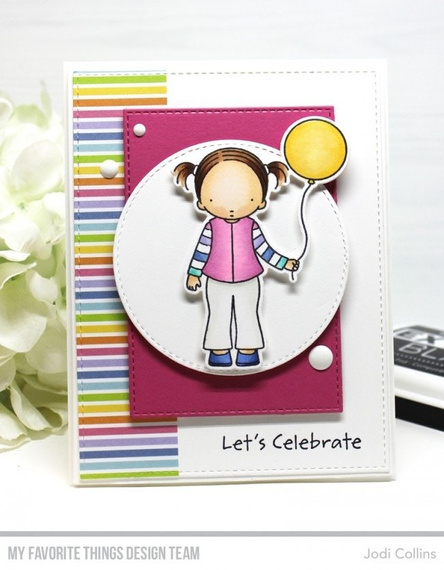Stempel - My Favorite Things - Birthday Cutie dziewczynka z balonem