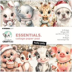 Zestaw papierów do scrapbookingu 20x20 - StudioLight - Holly Jolly