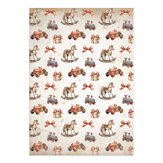 Zestaw papierów, naklejek i elementów Junk Journal - Gear Up For Christmas - Stamperia