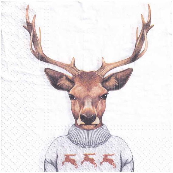 Serwetka 33x33cm - Jeleń