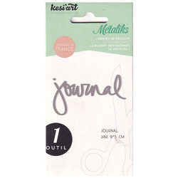 Wykrojnik Kesi'Art - Metaliks - Journal OD-132 - napis journal
