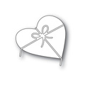 Wykrojnik - Poppystamps - Heart and Bow serce z kokardką