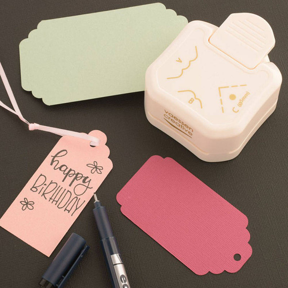 Dziurkacz ozdobny narożnikowy 3w1 - Etykiety, tagi - Vaessen Creative