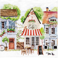 Serwetka do decoupage 33x33cm - Cottage wioska