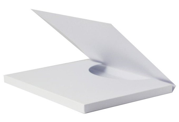 Czekoladownik wielkość Merci biały 16,5x20x1,3 - Rzeczy z papieru